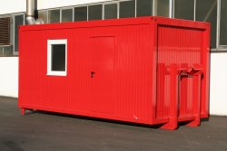 <h5>Weiro® Container Typ C60</h5>auf Unterrahmen  mit Hakenaufnahme nach DIN 30722. Die Gesamthöhe beträgt 2585 mm.