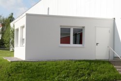 <h5>WEIRO® Container Typ C 60</h5>
mit Putzfassade als gekoppelte Bürocontaineranlage

