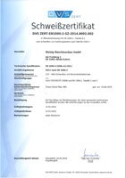 Schweißzertifikat