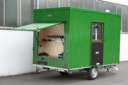 <h5>WEIRO® Münchehof 350</h5>, Werkraumklappe mit höhenverstellbarem, drehbarem Schraubstock.