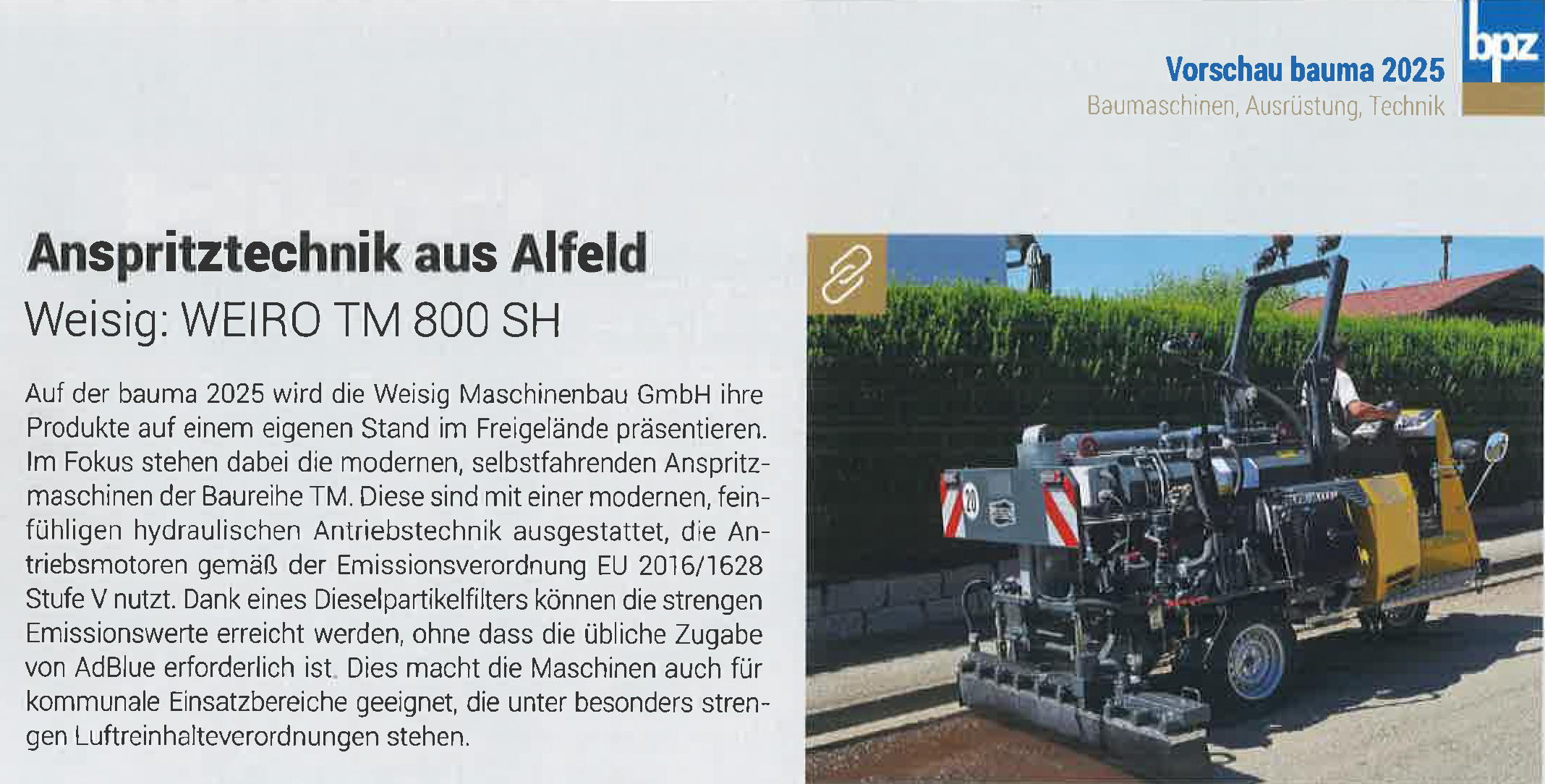 Anspritztechnik aus Alfeld