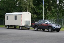 <h5>WEIRO® RASANT</h5>two axle, a body length of 6 m, ball hitch and overrun brake.